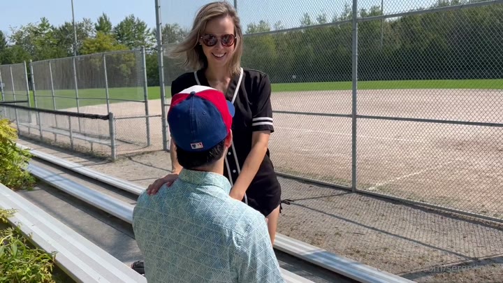 Serenity Cox I Hope You Enjoy My Latest Adventure Behind The Baseball Diamonds