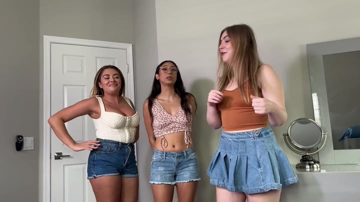 Step Sister and Friends Give Virgin Nerd Triple Blowjob - Teddy Tarantino - Hotiva